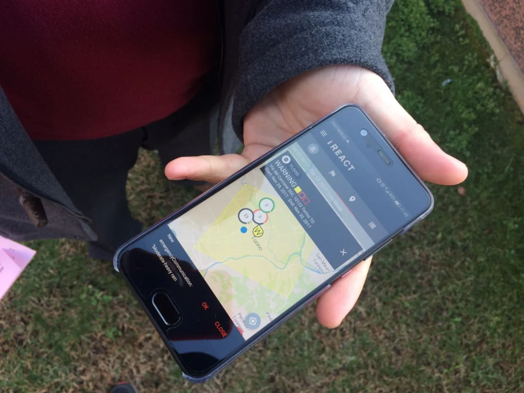 I-REACT – ‘Fight disasters with your phone’
