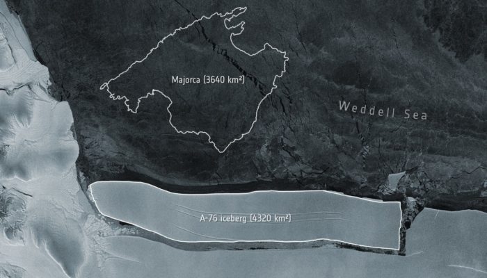 When carbon emissions break nature: icebergs and their feedback to climate change