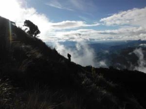 Photo 3 - setting up station on volcano