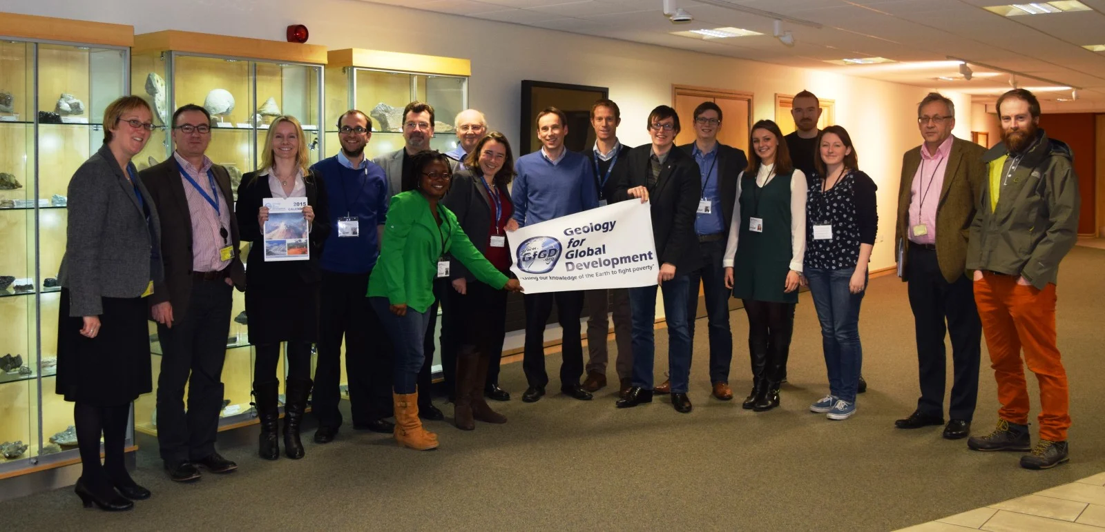 Students from around the UK visit the British Geological Survey in January 2015 for a special workshop on 'best practice when working overseas'.