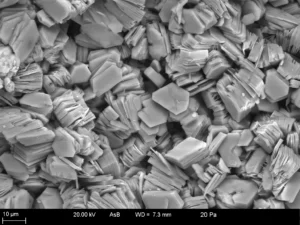Dickite. Credit: Evelyne Delbos, James Hutton Institute. Click to see the original source at the 'Images of Clay Archive' of the Mineralogical Society of Great Britain & Ireland and The Clay Minerals Society.