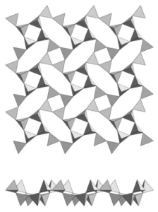 Phyllosilicate (apophyllite).