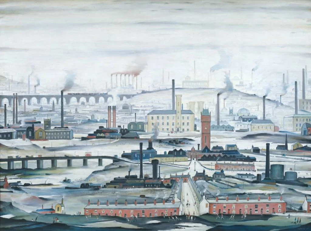Industrial Landscape 1955 by L.S. Lowry 1887-1976
